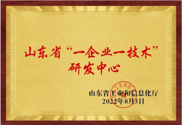 山东省“一企业一技术”研发中心